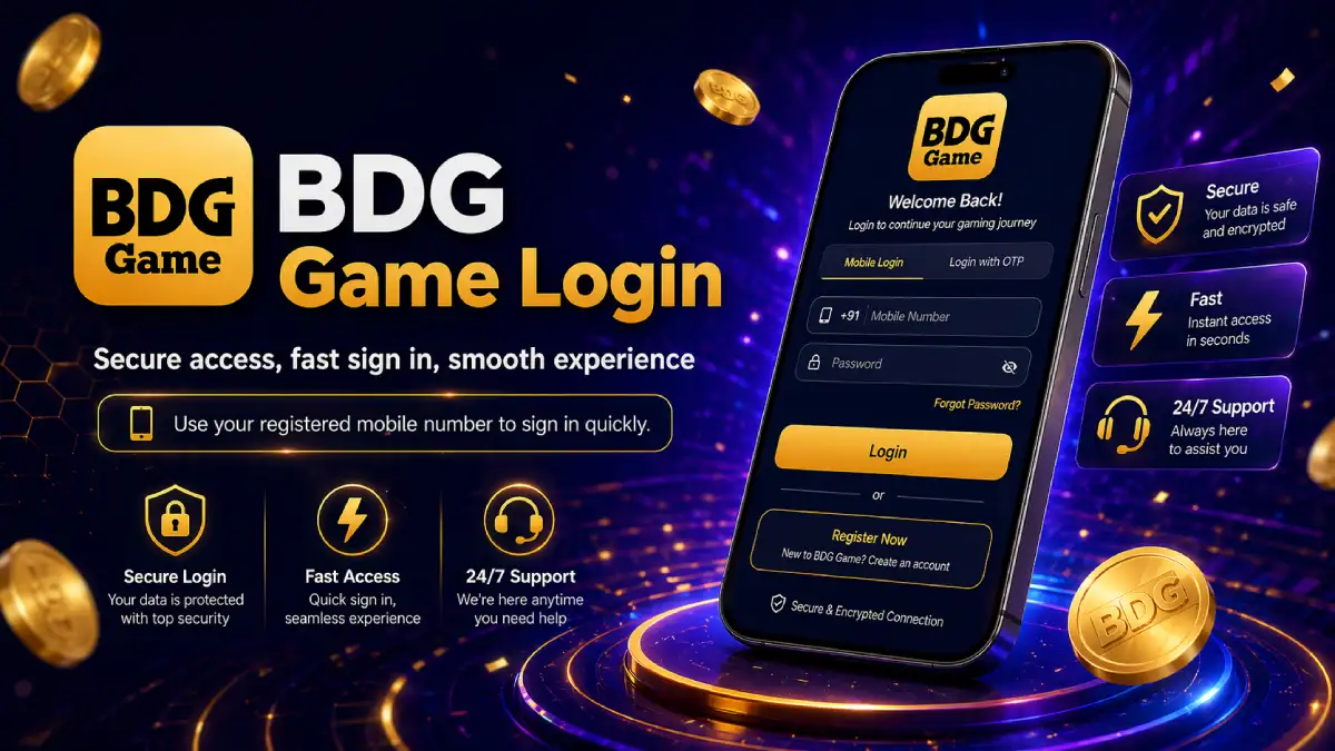 BDG Game login help and sign in guide