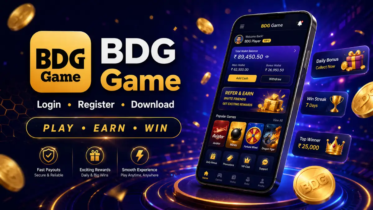 BDG Game login download APK and register help for users in India