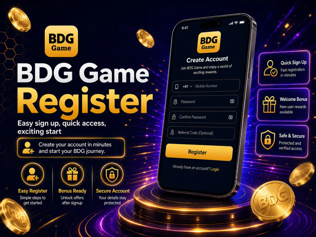 BDG Game register guide sign up steps and new account help